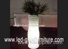 Rechargeable Plastic led pillar light , Waterproof romantic LED Columns