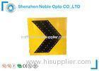 8 hr in 100Klux Safety Solar Traffic Signs 45 Leds Three Arrow CE Rohs