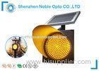 10W Solar Powered Warning Lights Yellow or Amber color IP65