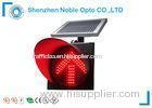 Solar Arrow Flashing Led Warning Lights , Vehicle Warning Sign