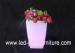 Rechargeable Waterproof Plastic lighting illuminated plant pots for bars , shops decorations