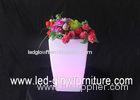Rechargeable Waterproof Plastic lighting illuminated plant pots for bars , shops decorations