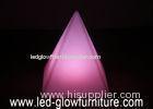 Inductive charging Garden LED Decorations , color changing PE led pyramid light