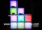 Polyethylene Plastic LED Cube Furniture container lighting / led Flower Pot