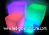 Waterproof led cube stool / chair / flower vase , glowing light led cube seats