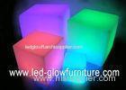 Waterproof led cube stool / chair / flower vase , glowing light led cube seats