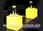 Humanization illuminated LED Cube Furniture table or desk with led light inside