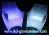 Polyethylene Plastic Light up led sofa / chairs with 2200 mAh lithium battery