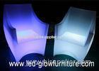 Polyethylene Plastic Light up led sofa / chairs with 2200 mAh lithium battery