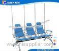 Comfortable Steel Manual Hospital Infusion / Transfusion Chair With PU Cushion