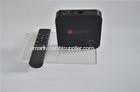 Black Smooth Shell Google 4.4 4K Android TV Box Full HD DDR3 2GB / Flash 8GB