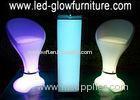 Modern Glowing night club bar stools , High led cocktail bar counter furniture