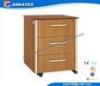 Durable Environmental Wooden bedside table for hospital bed , patient bedside lockers