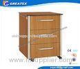 Durable Environmental Wooden bedside table for hospital bed , patient bedside lockers