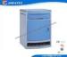 Blue pink white ABS Plastic Steel Hospital Bedside Cabinet With Shoes Storage