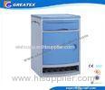 Blue pink white ABS Plastic Steel Hospital Bedside Cabinet With Shoes Storage