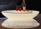 Adjustable Brightness LED Illuminated Table with safety strip for dining , coffee , party