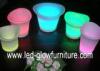 Different size Waterproof lighting LED Flower Pots Rechargeable Plant Containers OEM