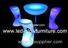 Illuminated High LED Bar Stool with 2000 - 4400mAh rechargeable Lithium Battery