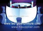 Multi color changing led light furniture , Plastic led illuminated bar counter tables