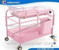 Simple Style hospital baby Cot / Trolley / carriage With Adjustable Height