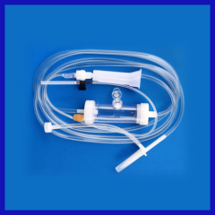 blood transfusion set with luer lock adapter