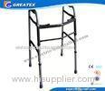 Medline folding walker With Double Buttons Height Adjustable with Optional Castor