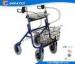 Economy Durable Steel Folding Rollator Walker with Four Wheel For Handicapped