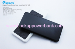 8000mAh Touch Control Dual USB Solar Power Bank For iphone6 and other Smartphones