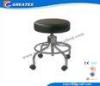 Medical Hospital Furniture , Doctor Dental Assistant Stool With PU seat cover