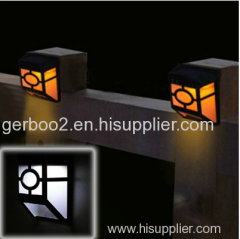 New Arrival Hot Bulb Solar Power Panel 2LED Fence Gutter Light Outdoor Garden Wall Lobby Pathway Lamp Outdoor Lighting