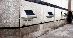 NEW Solar power 4LED Fence Stairway Garden Path Solar Wall Light Wall Lamp La Luz Solar 4Pcs/lot