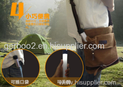 High Quality Solar Panel Power Multi-Function LED Tube Outdoor Camping Tent Portable Emergency Light Free Shipping