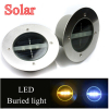 Top quality Solar Stainless Steel 3 LED underground light Ground Landscape Garden Light, buried lamp, buried light