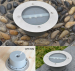 Top quality Solar Stainless Steel 3 LED underground light Ground Landscape Garden Light, buried lamp, buried light