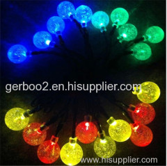 Fairy Christmas Tree&House&Garden Decoration Lighting 20LEDs Solar String Bubble Beads Lights