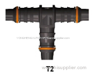 T type tee Hose connector