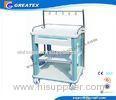 Emergency ABS IV Treatment medical procedure carts With Drawers and 2 dust basket