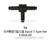 T type tee Hose connector--4X6mm