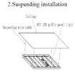 Energy saving 36W LED Grill Light 4000K Neutral White for Hospital , Hotel