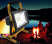 Solar Lantern Light Waterproof 20W solar camping light led solar portable light outdoor LED rechargeable flood lantern O