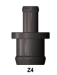 Hose coupling of reducing coupling