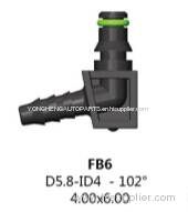 Hose coupling connector OF ID 4mm