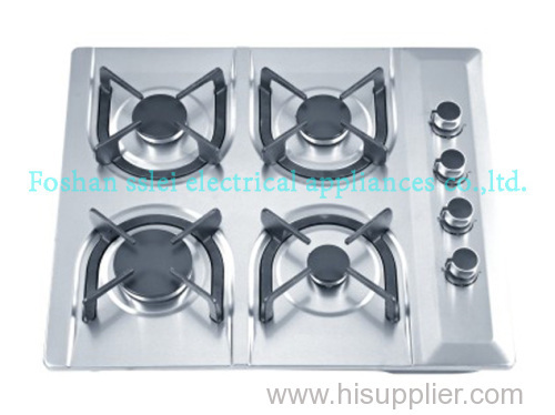 4 burners stainless steel panel kitchen gas stove