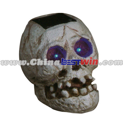 Skull Solar Decoration Blue LED Light