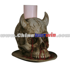 Skull Style Resin Solar LED Light