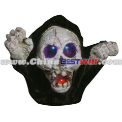 Solar Powered Outdoor Halloween Skull Light