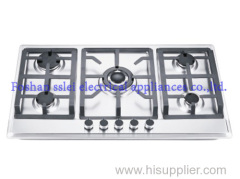 Built-in kitchen gas cooker with 5 burners