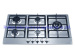 Built-in 5 burners stainless steel gas cooker
