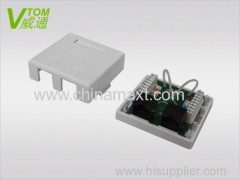 Cat5e&Cat6 2 Port Surface Mount Box With UTP RJ45 Port